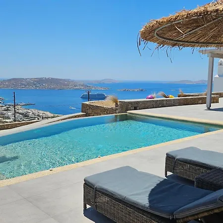 Aether Mykonos 3br With Serene Port & Town Views Villa