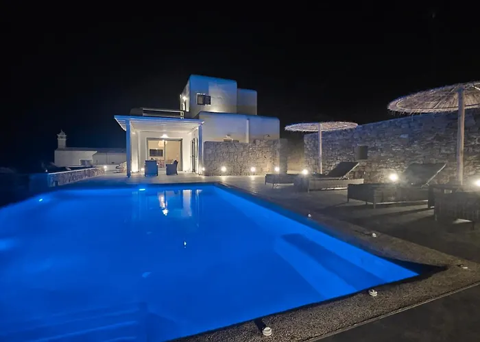 וילה Aether Mykonos 3br With Serene Port & Town Views *