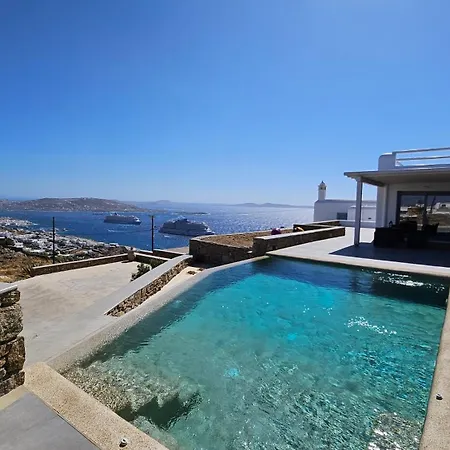Aether Mykonos 3br With Serene Port & Town Views فيلة *