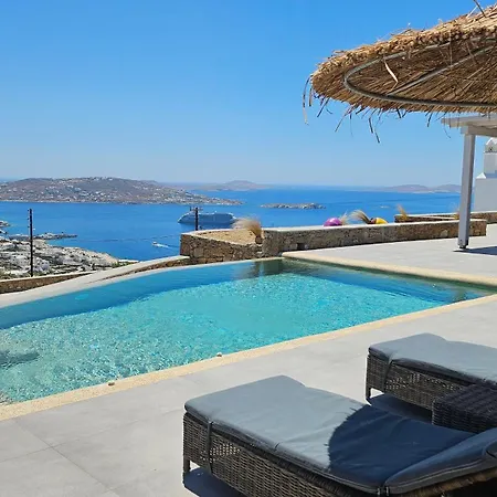 Aether Mykonos 3br With Serene Port & Town Views فيلة