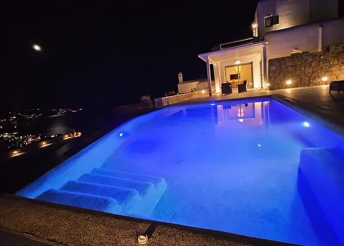 Aether Mykonos 3br With Serene Port & Town Views Villa