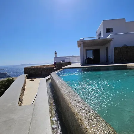 Villa Aether Mykonos 3br With Serene Port & Town Views Tourlos